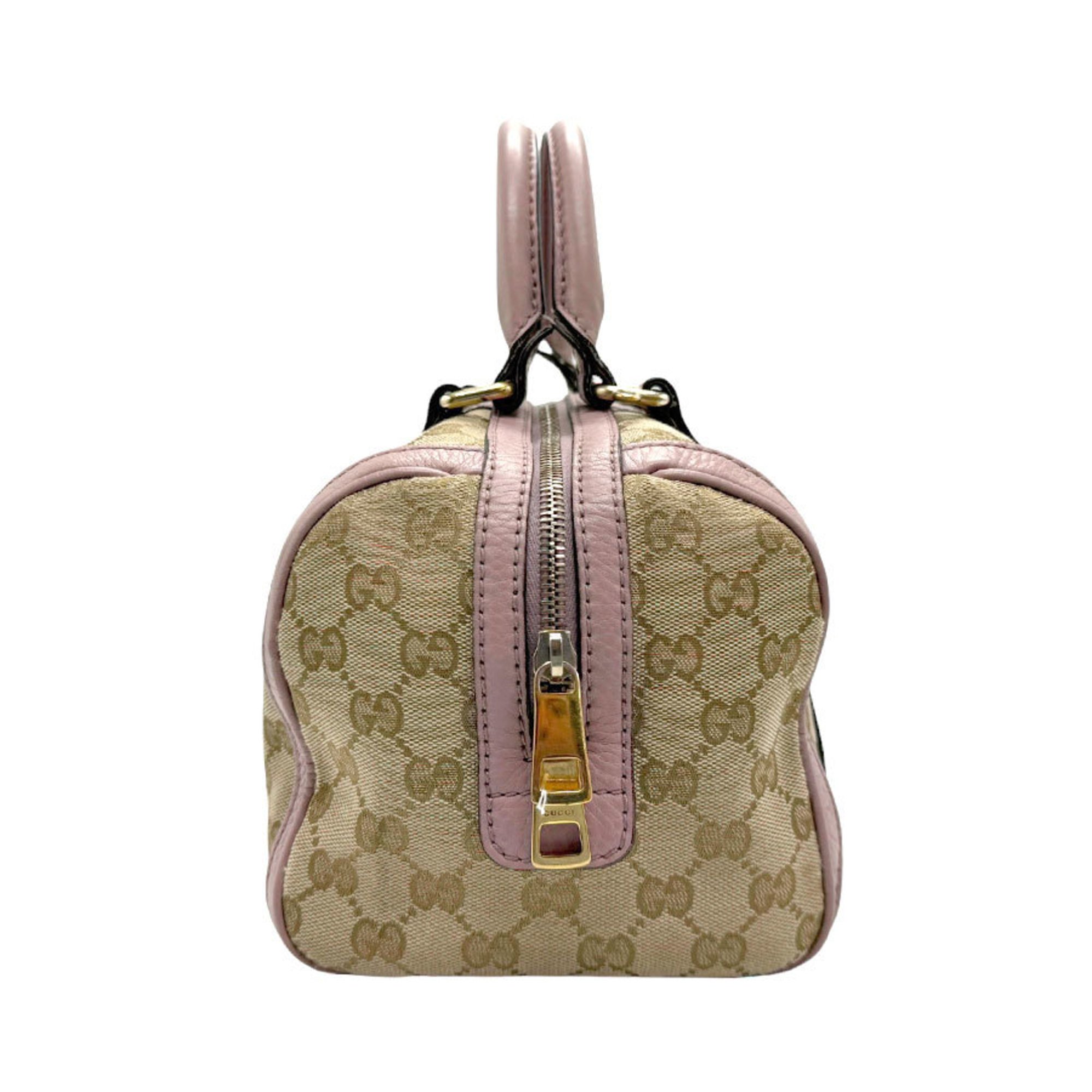 GUCCI Handbag Shoulder Bag GG Canvas Leather Beige Gray Purple Women's 269876 z2470