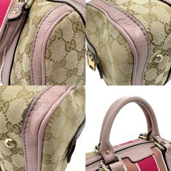 GUCCI Handbag Shoulder Bag GG Canvas Leather Beige Gray Purple Women's 269876 z2470