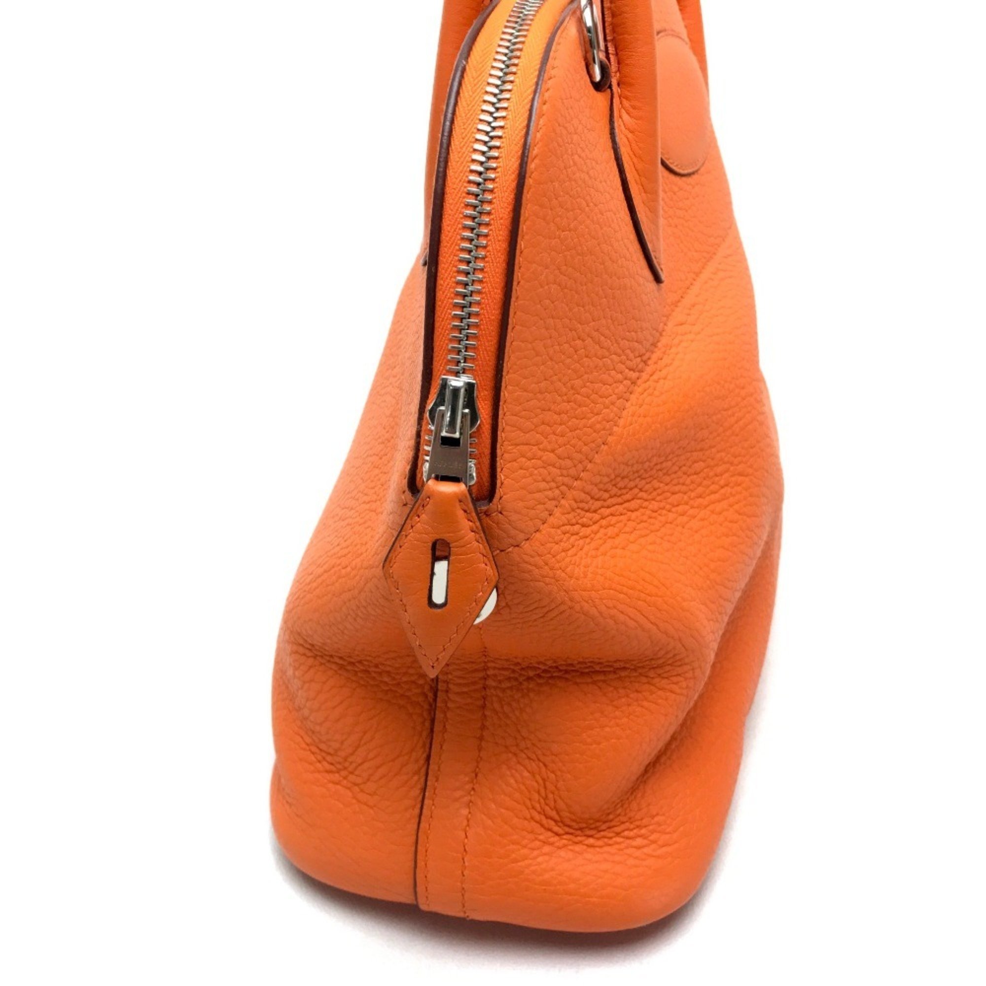 HERMES Bolide 31 Shoulder Bag Handbag Taurillon Clemence Women's Orange