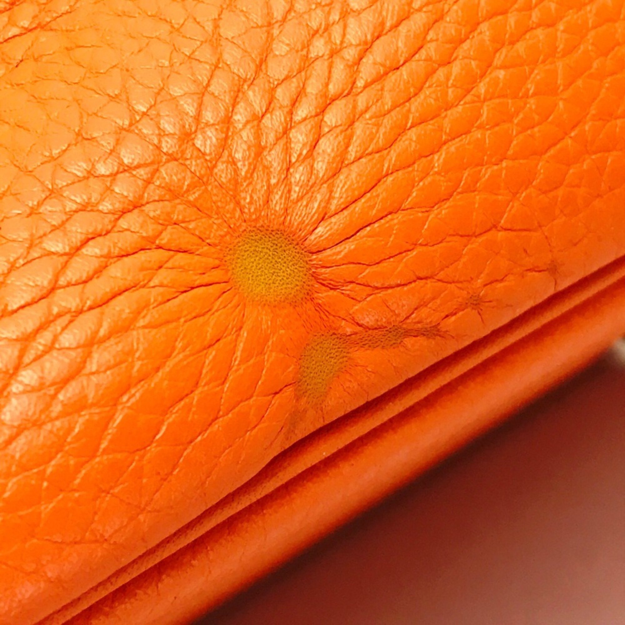 HERMES Bolide 31 Shoulder Bag Handbag Taurillon Clemence Women's Orange