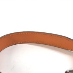 HERMES Pet Collar H Dog Animal Leather Men Women Orange