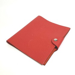 HERMES Ulysse PM Notebook Cover Stationery Planner Togo Women's Red