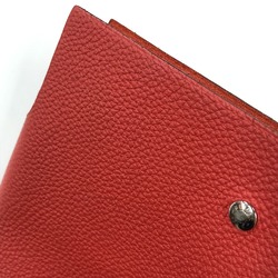 HERMES Ulysse PM Notebook Cover Stationery Planner Togo Women's Red