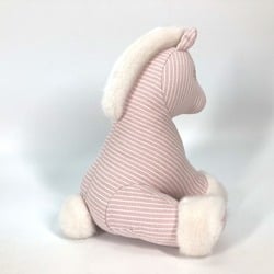 HERMES Hermes Doll Object Stripe Fur Baby Hermie Horse Cheval Plush Cotton Kids Pink