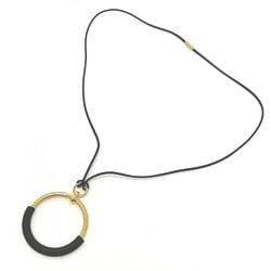 HERMES Hermes Loop Grand Accessory Necklace Metal Women's Noir Gold