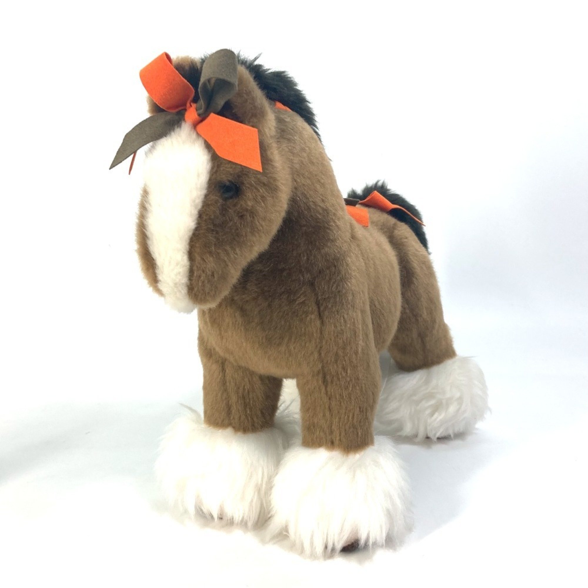 HERMES Hermes Doll Hermie PPM Horse Plush Toy Polyester Men's Women's Brown