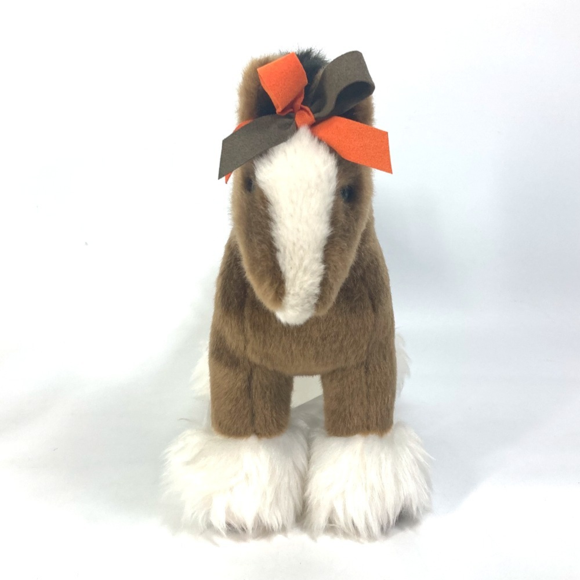 HERMES Hermes Doll Hermie PPM Horse Plush Toy Polyester Men's Women's Brown