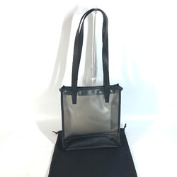 LOEWE Shoulder Bag Tote Vinyl Leather Women's Black