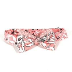 HERMES Hermes Ribbon Nouveau Papillon Bow Tie Silk Men's Pink