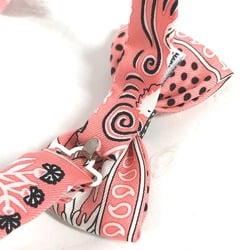 HERMES Hermes Ribbon Nouveau Papillon Bow Tie Silk Men's Pink