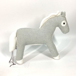 HERMES Horse Cheval Honore Épope Doll Object Stuffed Animal Cotton Kids Blue