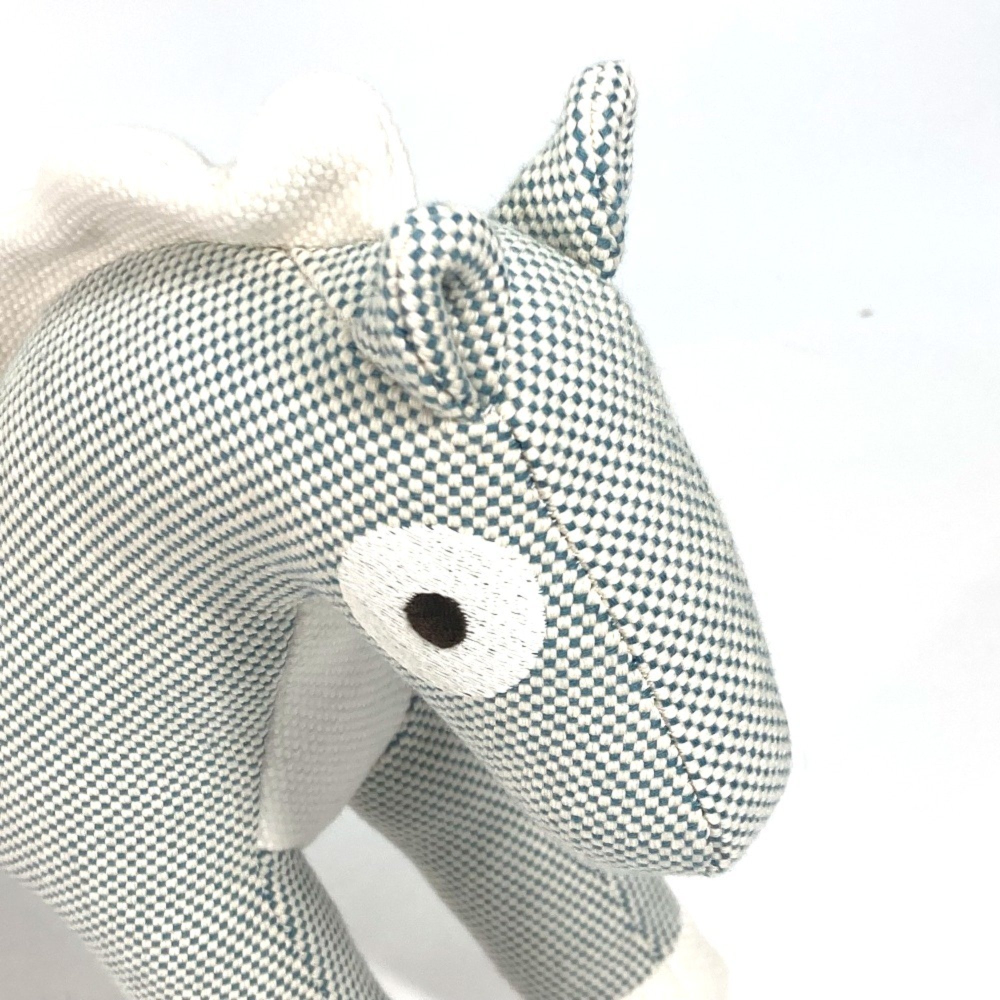 HERMES Horse Cheval Honore Épope Doll Object Stuffed Animal Cotton Kids Blue