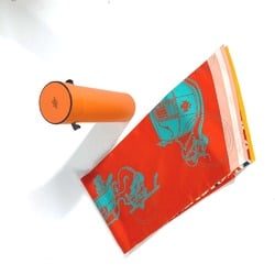 HERMES Maxi Twilly Bandeau Scarf Shawl Stole Silk Women's Orange