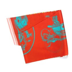 HERMES Maxi Twilly Bandeau Scarf Shawl Stole Silk Women's Orange