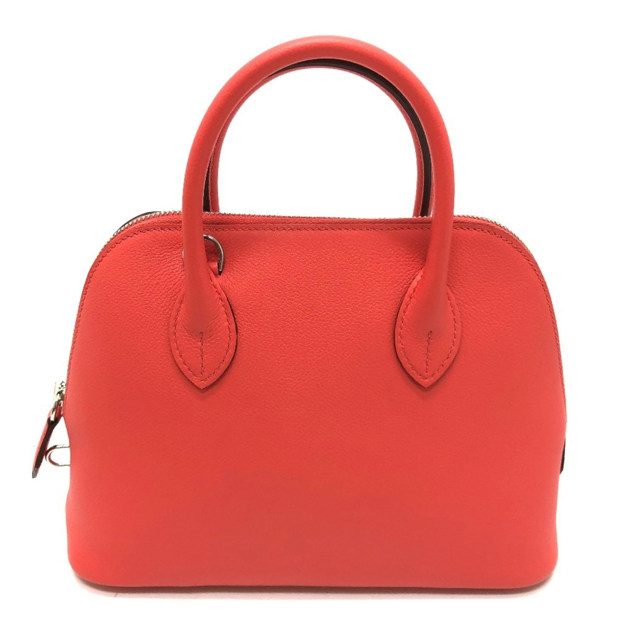 HERMES Bolide 1923 25 Handbag Evercolor Women's Rose Texas