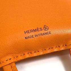 HERMES Petit H Owl Charm Bag Leather Buffalo Horn Men's Women's Orange