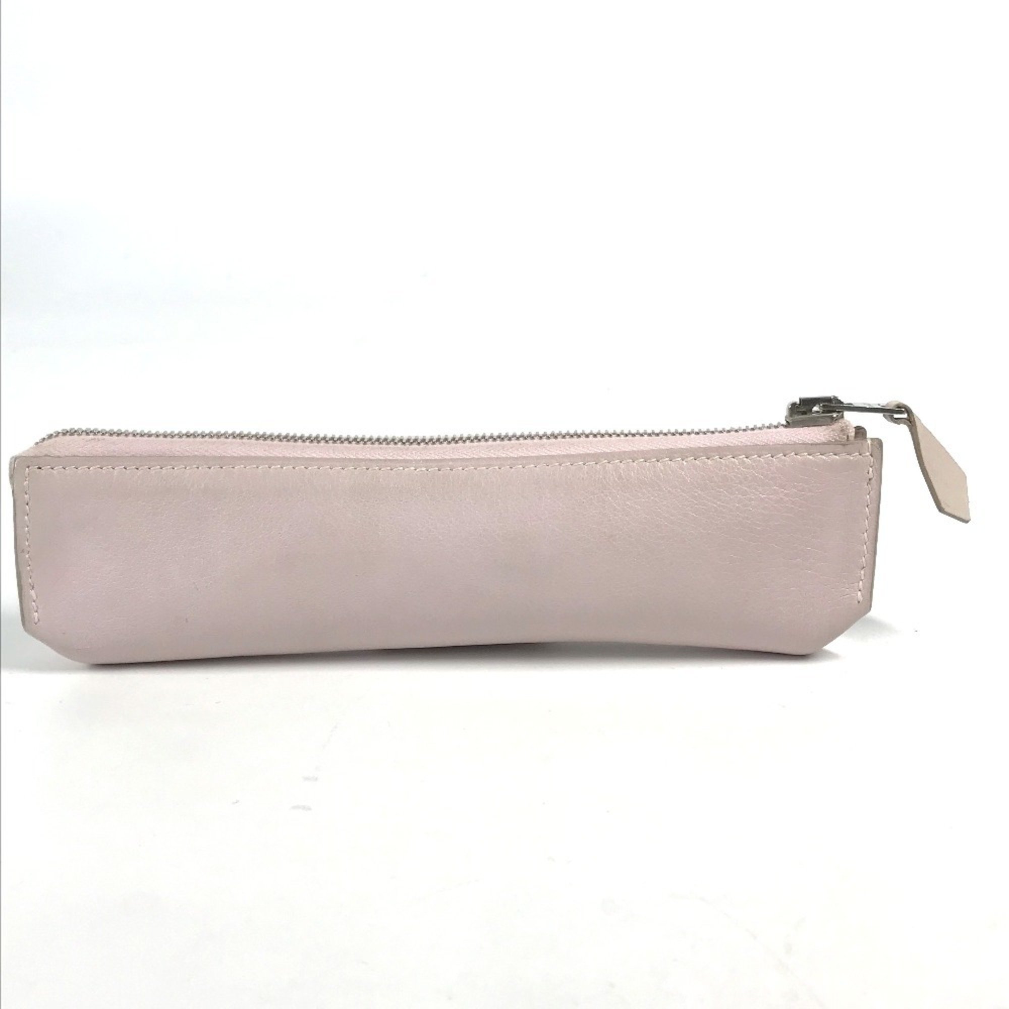 HERMES Hermes pencil case, pen pouch, leather, ladies, pink