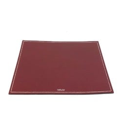 HERMES Reversible Mouse Pad PC Computer Accessories Leather Men's Women's Red