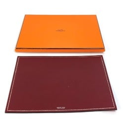 HERMES Reversible Mouse Pad PC Computer Accessories Leather Men's Women's Red