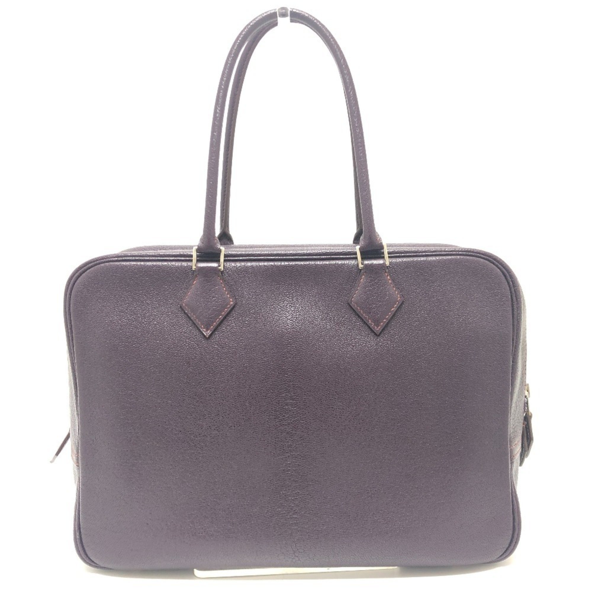 HERMES Hermes Plume 32 Bag Handbag Chevre Coromandel Women's Cassis Purple