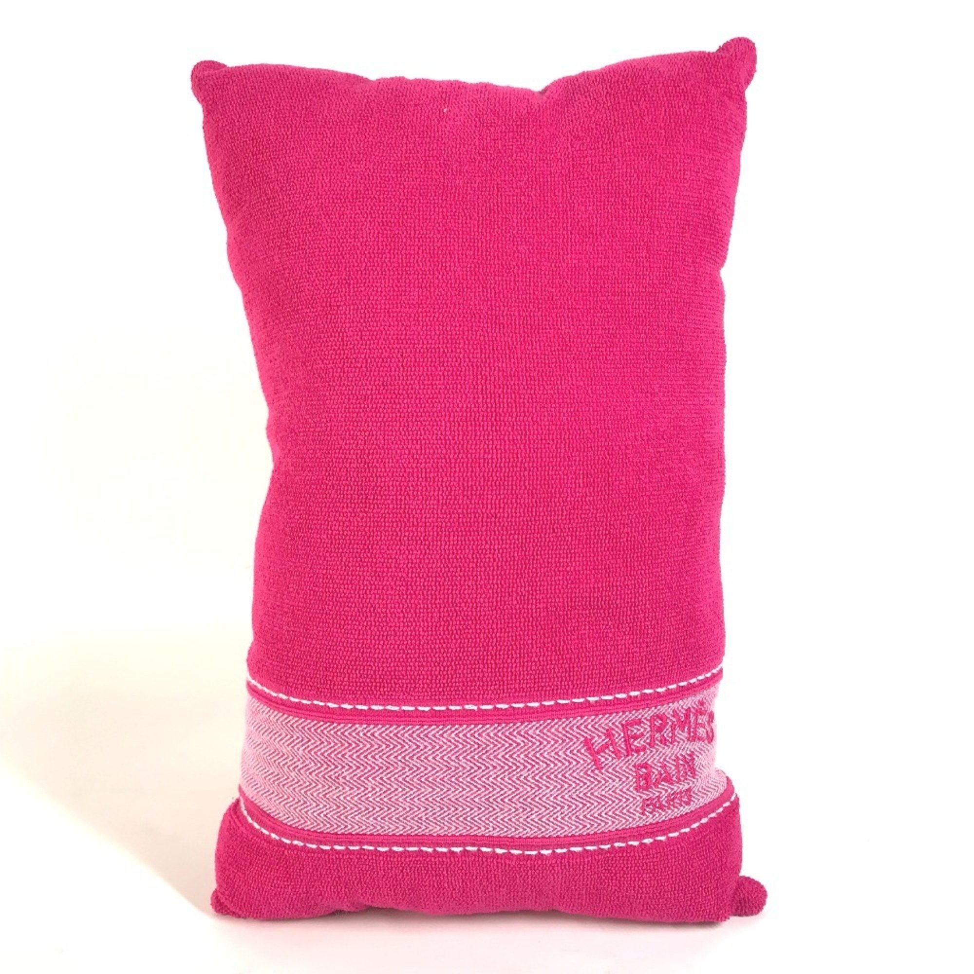 HERMES Hermes Beach Cushion Yachting Pillow Cotton Women's Digital Pink