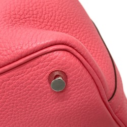 HERMES Picotin Lock PM Handbag Taurillon Clemence Women's Rose Azalee Pink