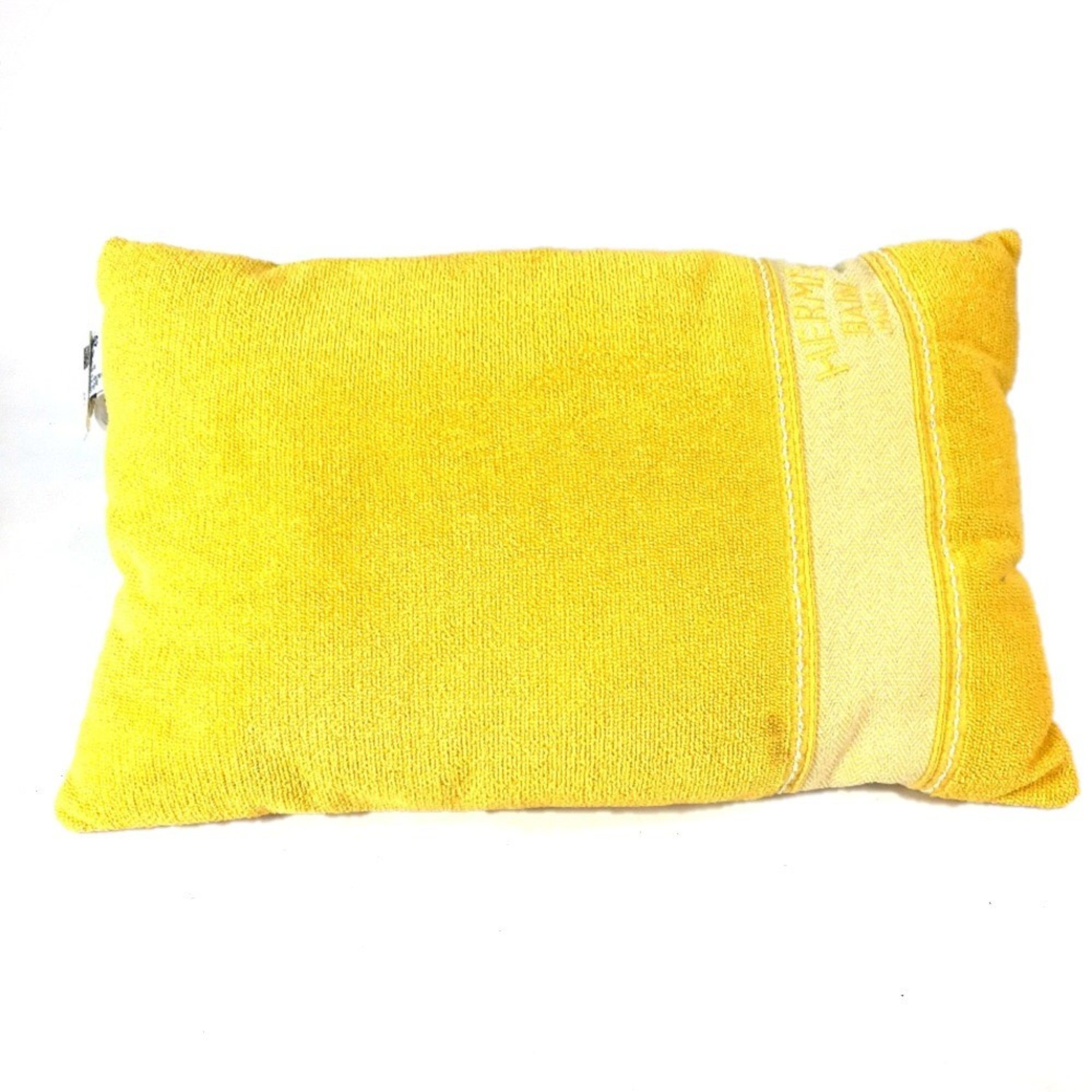 HERMES Hermes Pillow Yachting Beach Cushion Cotton Women's Yellow