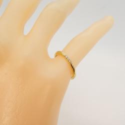 Tiffany Ring Classic Band 3PD Diamond K18YG Yellow Gold Women's