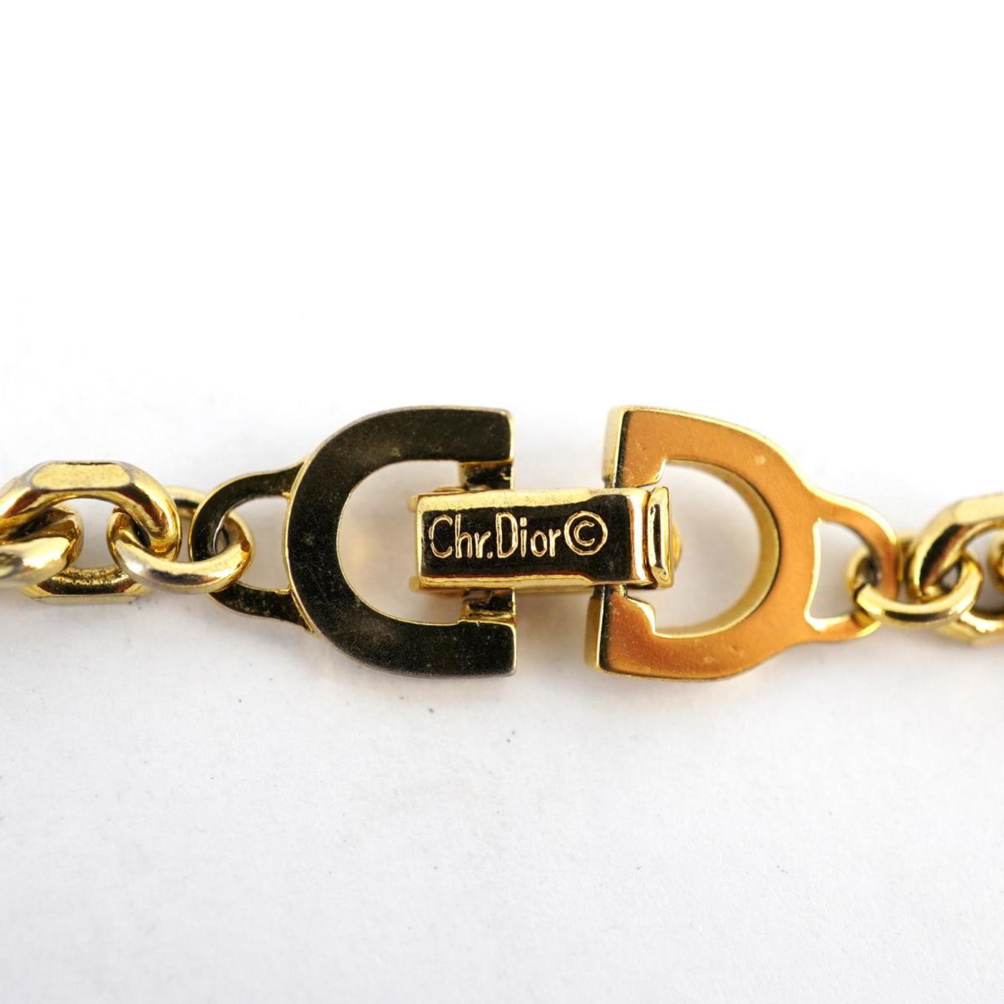 Christian Dior Bracelet CD GP Plated Gold Women's