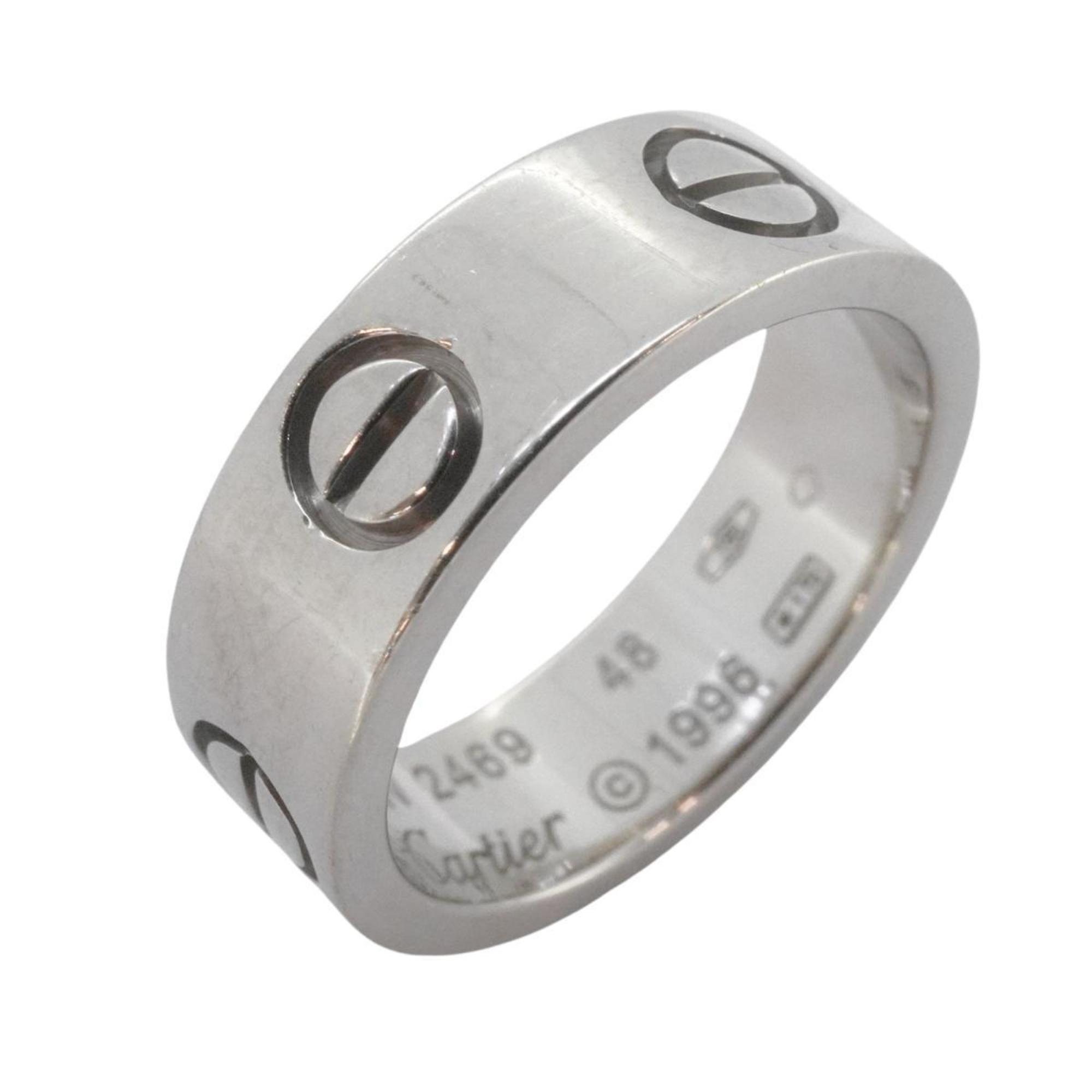 Cartier Ring Love K18WG White Gold Ladies