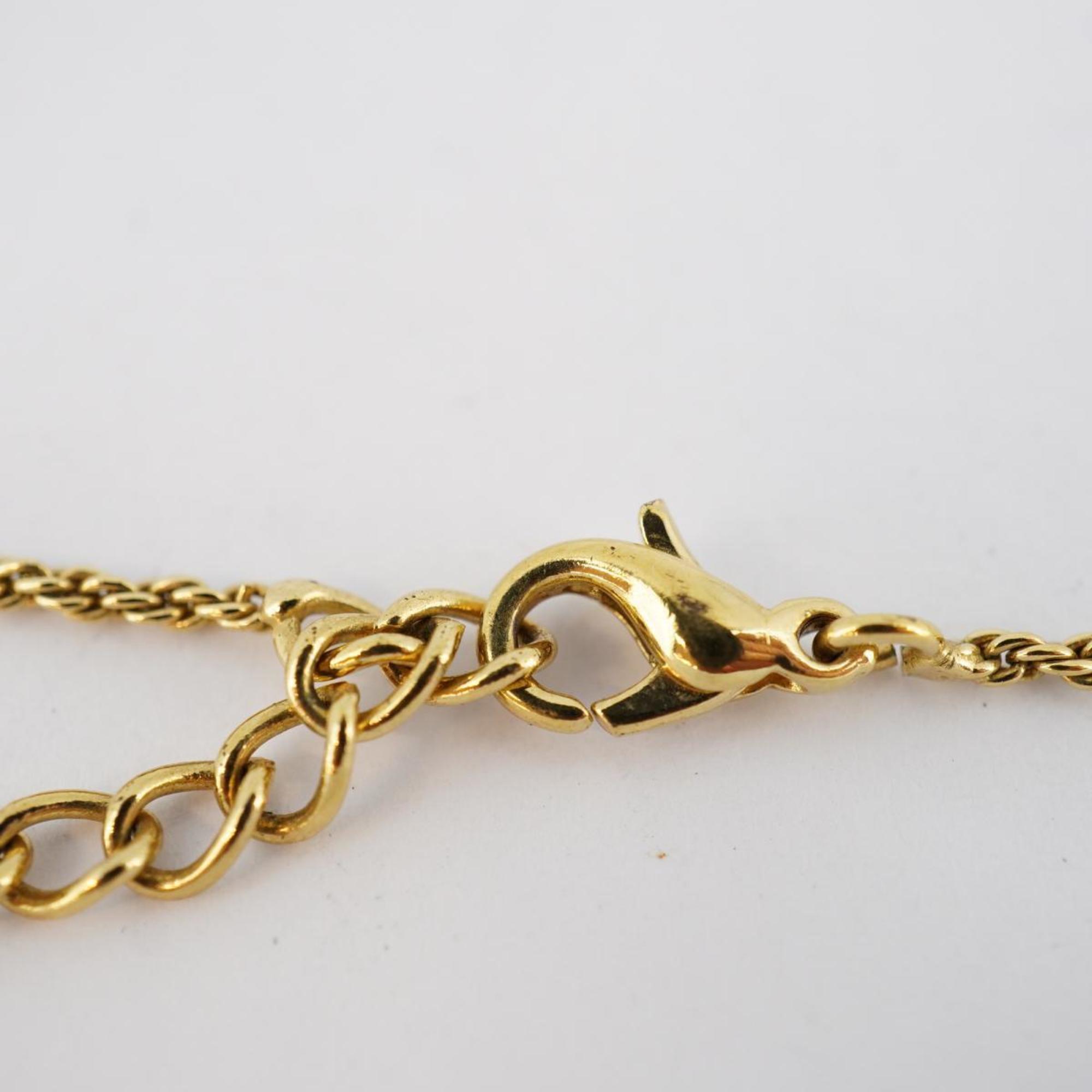 Christian Dior Necklace GP Plated Gold Women's