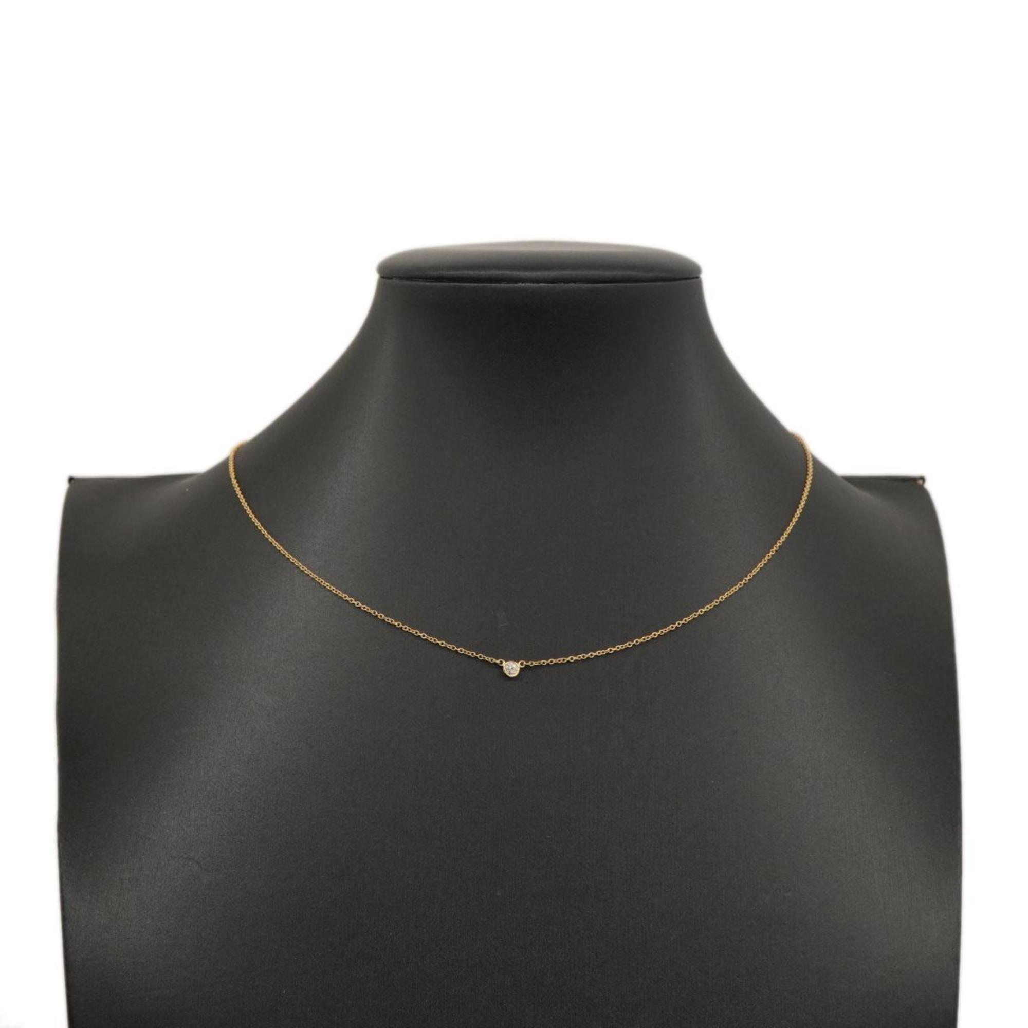 Tiffany Necklace by the Yard 1PD Diamond K18YG Yellow Gold Women's