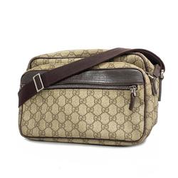 Gucci Shoulder Bag GG Supreme 114531 Brown Women's