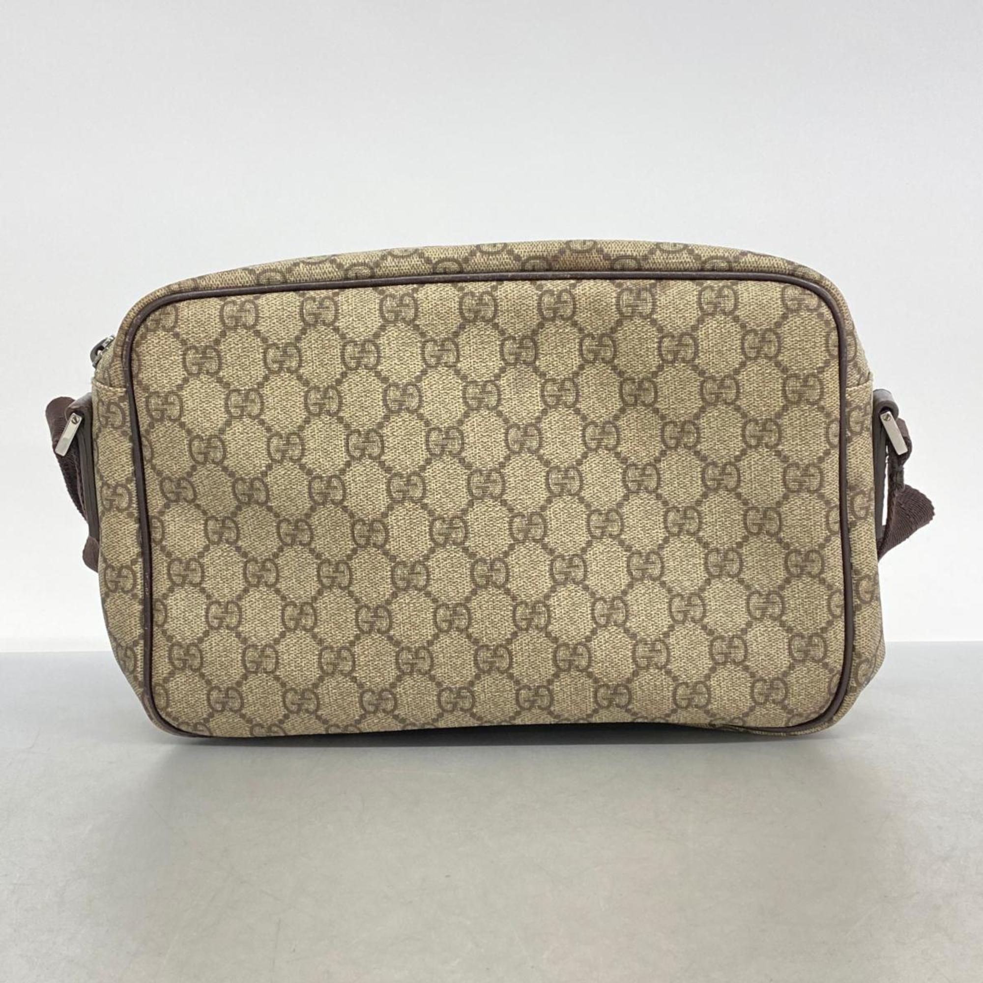 Gucci Shoulder Bag GG Supreme 114531 Brown Women's