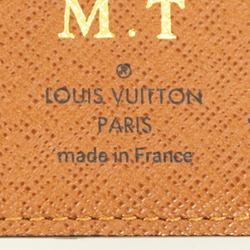 Louis Vuitton Business Card Holder/Card Case Monogram Porte Carte Pass Vertical M66541 Brown Men's Women's