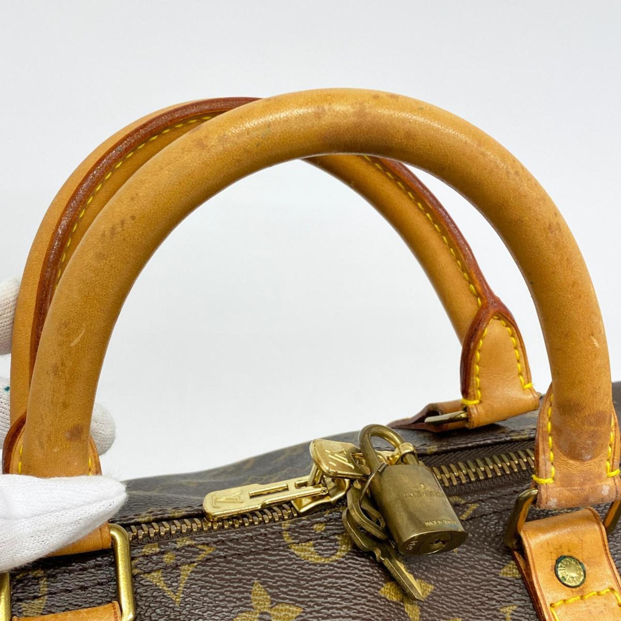 Louis Vuitton Boston Bag Monogram Keepall Bandouliere 50 M41416 Brown Women's