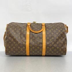 Louis Vuitton Boston Bag Monogram Keepall Bandouliere 50 M41416 Brown Women's