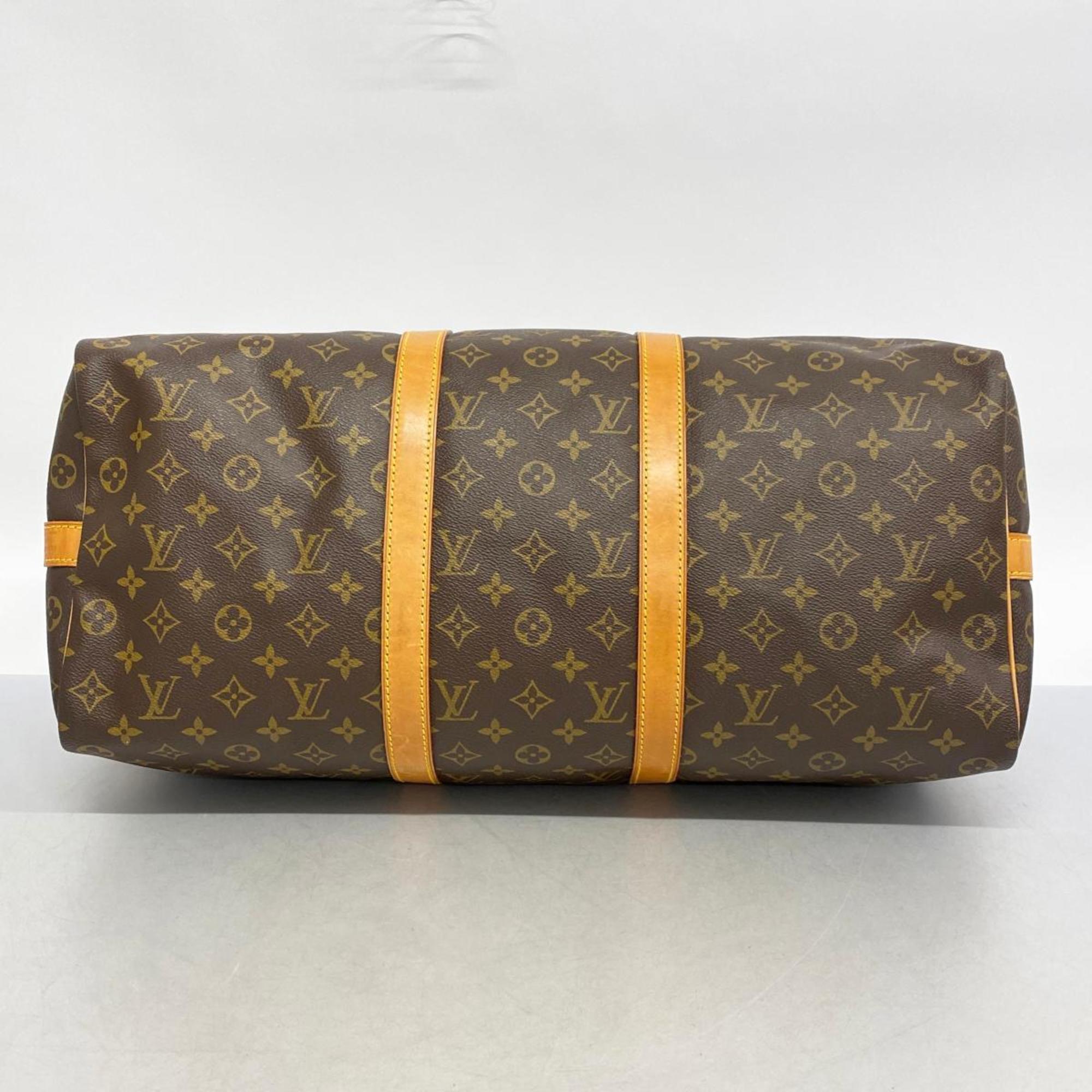 Louis Vuitton Boston Bag Monogram Keepall Bandouliere 50 M41416 Brown Women's