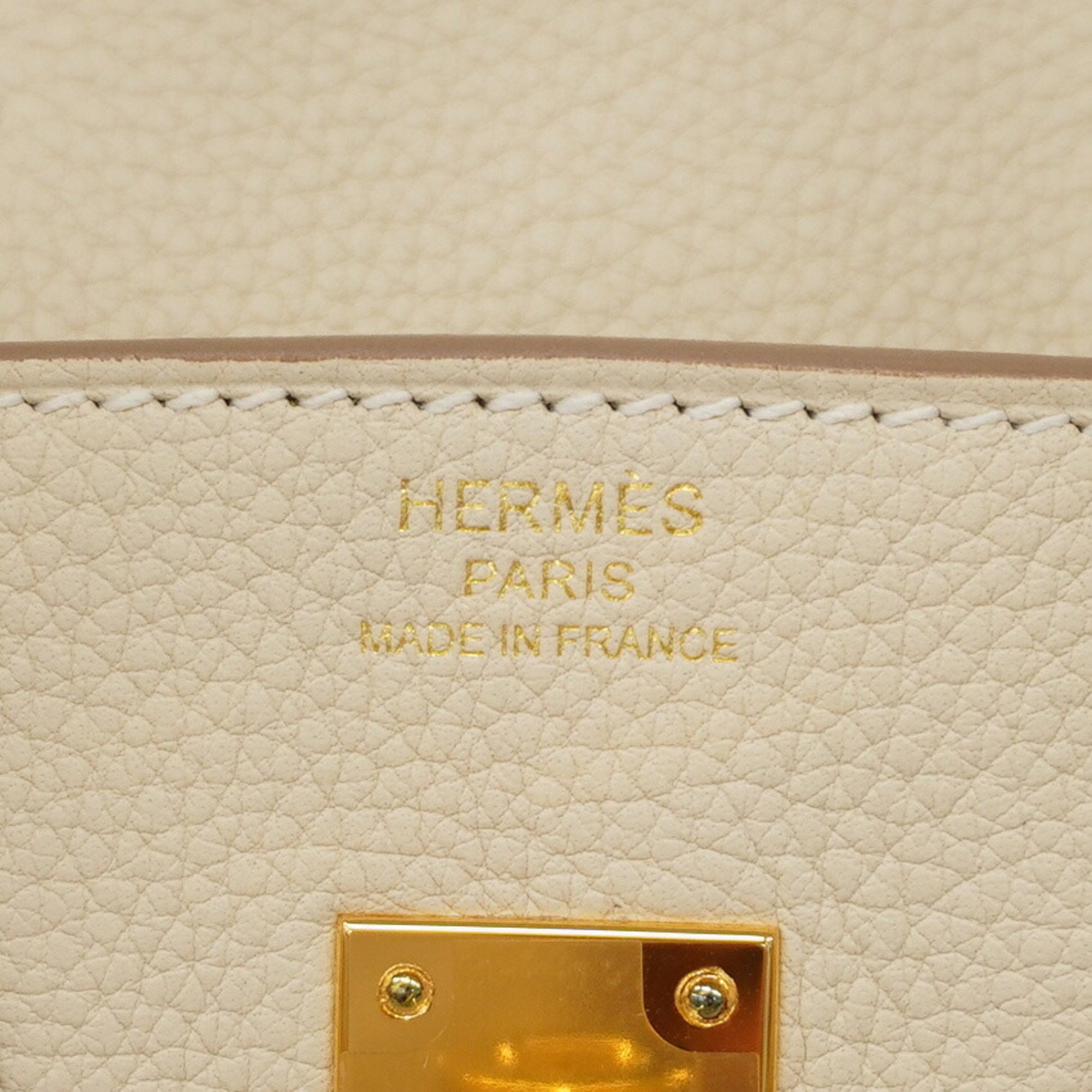 Hermes handbag Birkin 25 B stamp Togo Cre Ladies