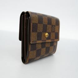 Louis Vuitton Tri-fold Wallet Damier Porte Monnaie Billet Credit N61652 Ebene Men's Women's