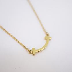 Tiffany Necklace T Smile K18YG Yellow Gold Ladies