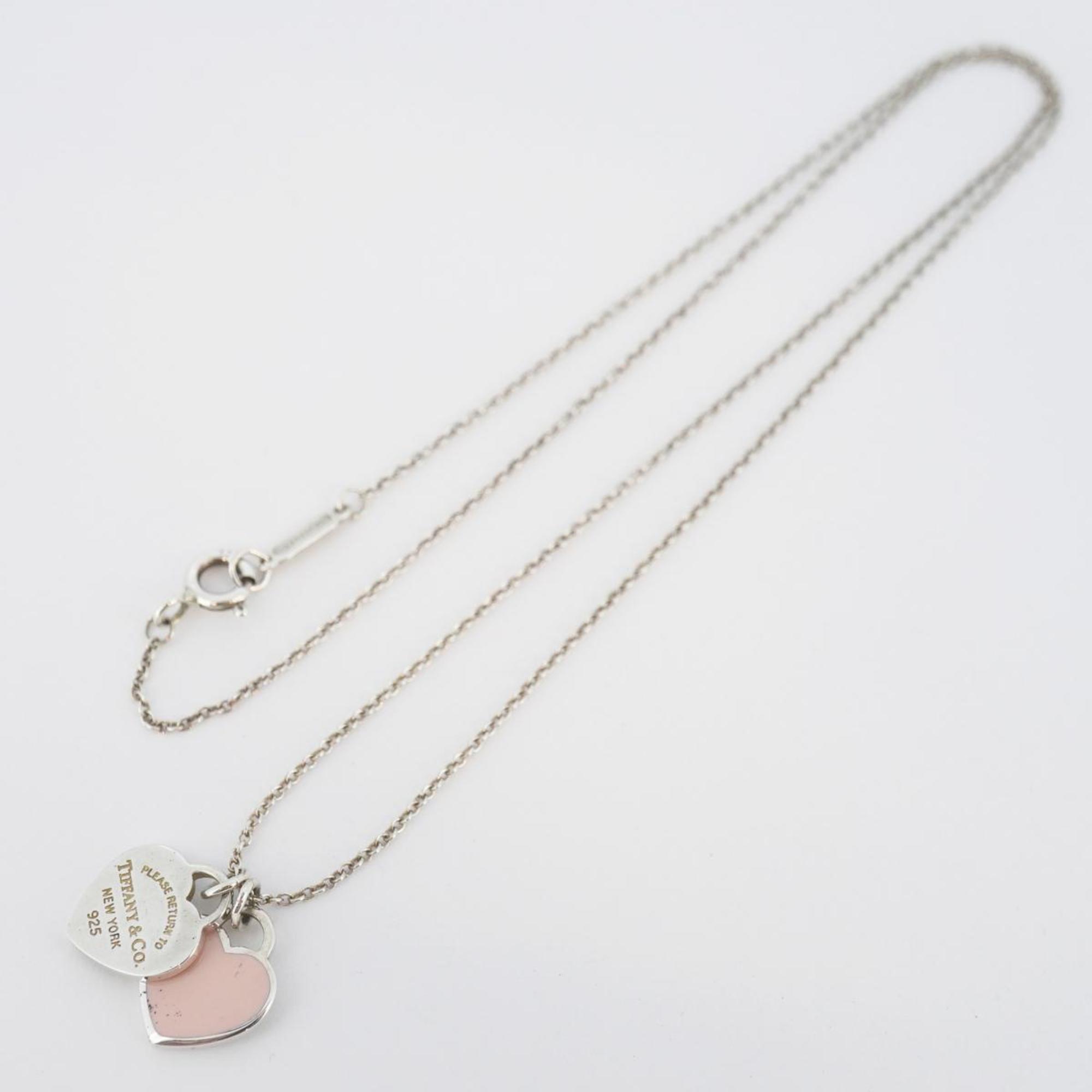 Tiffany Necklace Return to Heart 925 Silver Pink Women's