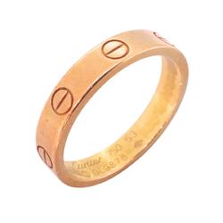 Cartier Ring Love K18PG Pink Gold Men's Women's