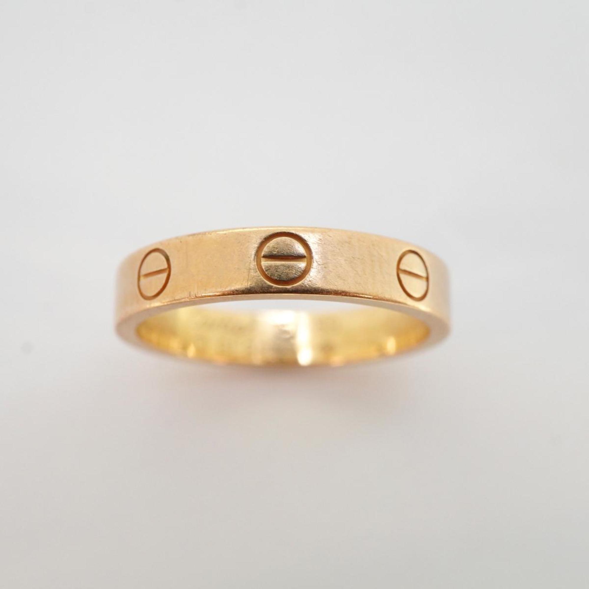 Cartier Ring Love K18PG Pink Gold Men's Women's