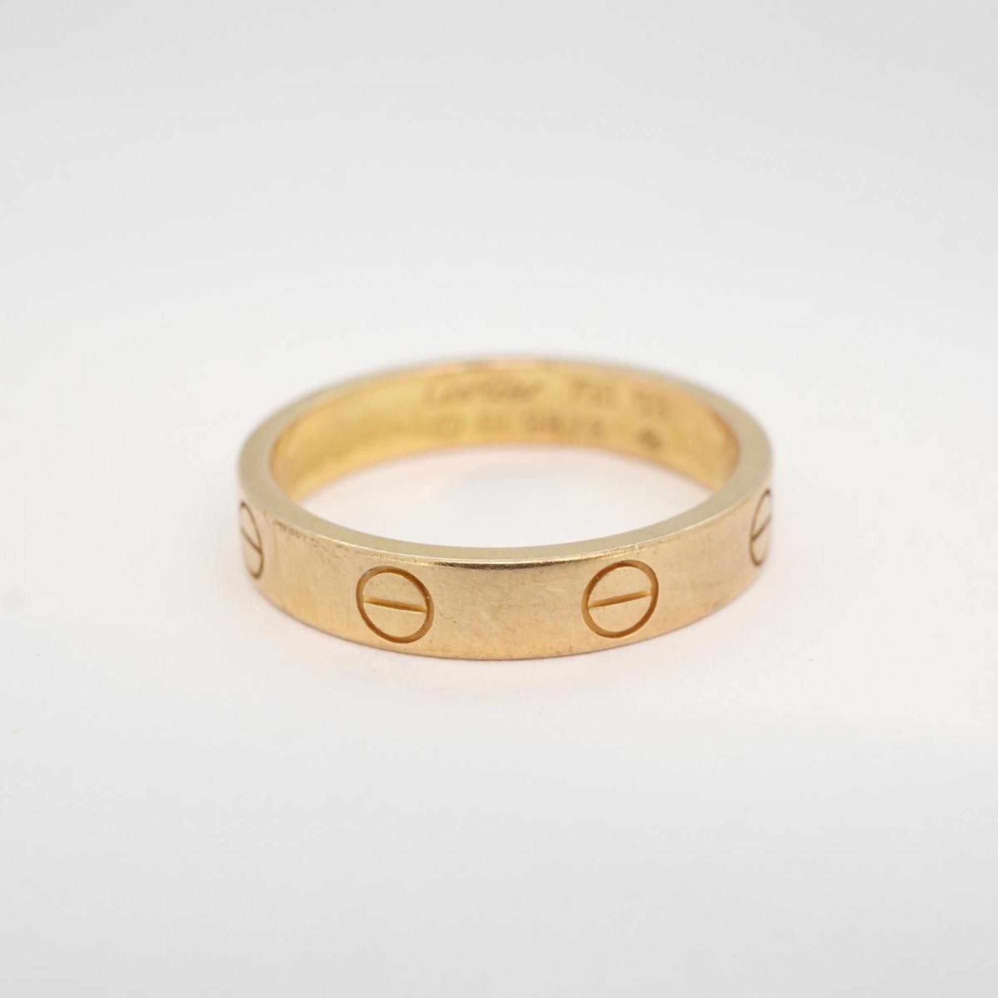 Cartier Ring Love K18PG Pink Gold Men's Women's