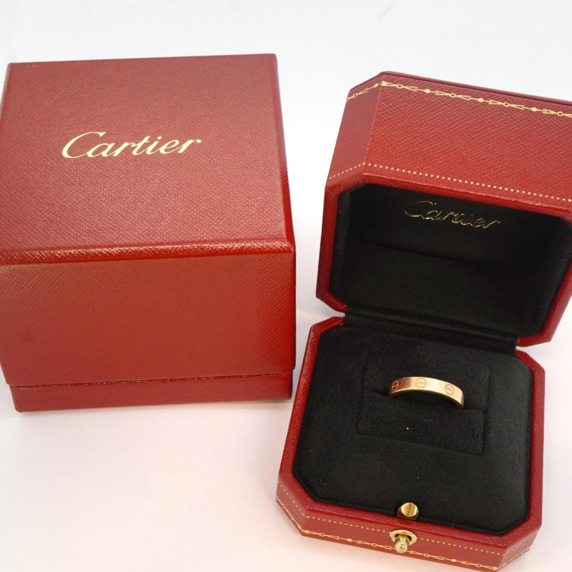 Cartier Ring Love K18PG Pink Gold Men's Women's