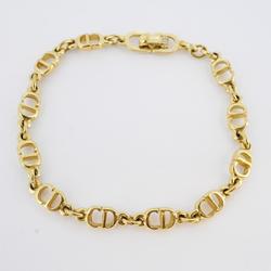 Christian Dior Bracelet CD GP Plated Gold Women's