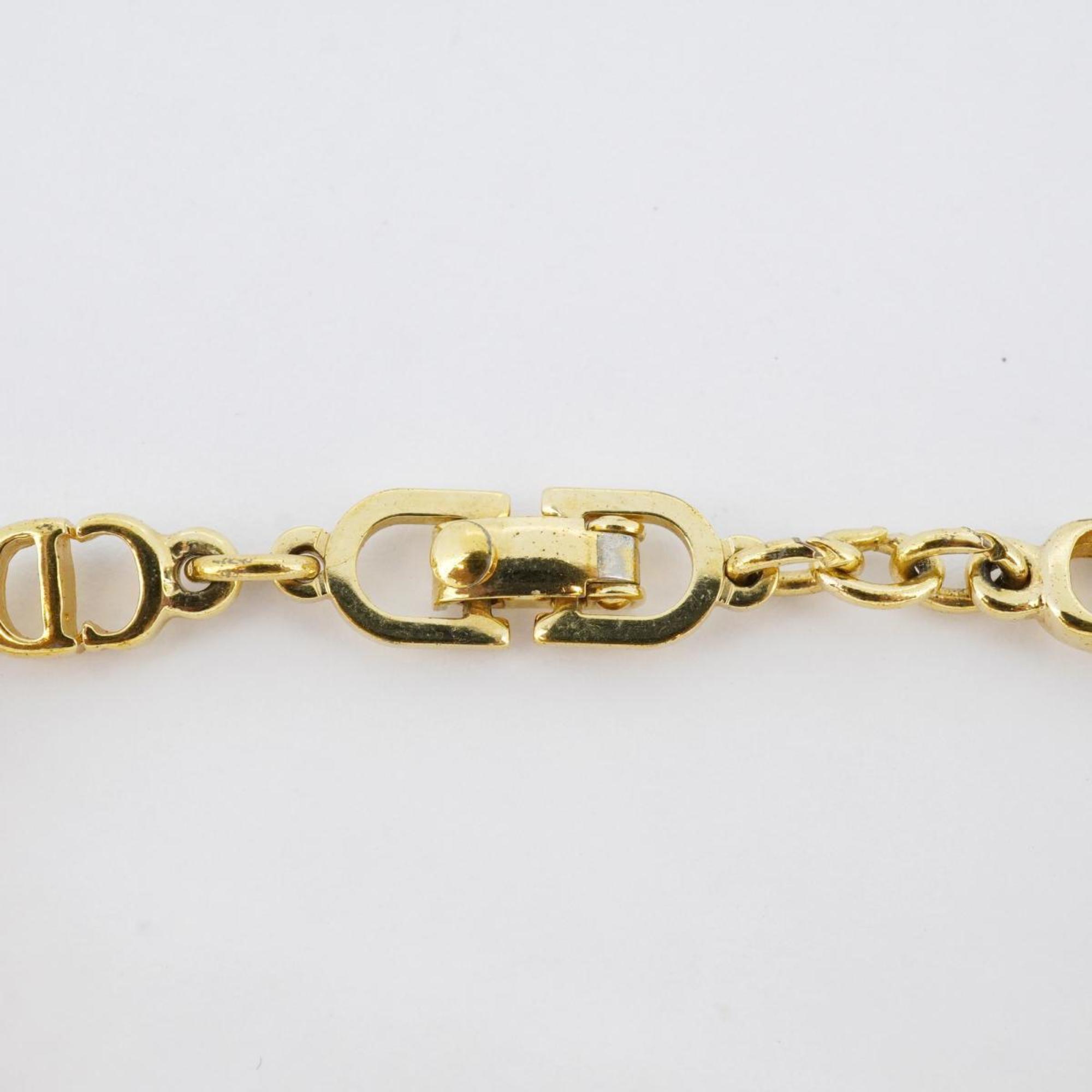 Christian Dior Bracelet CD GP Plated Gold Women's