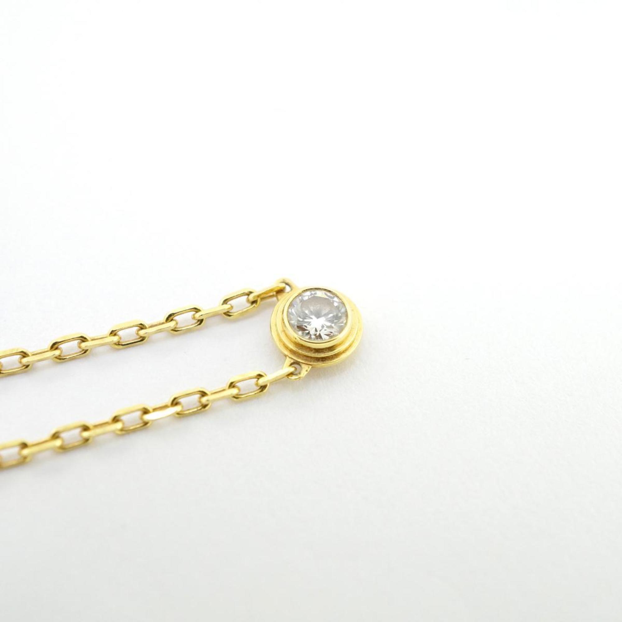 Cartier Necklace Diamant Legende SM 1PD Diamond K18YG Yellow Gold Women's