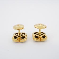 Van Cleef & Arpels Pure Alhambra Earrings, Onyx, K18YG, Yellow Gold, Black, Women's